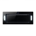 EIQ72GBLCAN electriQ 72cm Glass Canopy Cooker Hood - Black