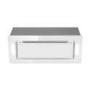 electriQ 72cm Glass Canopy Cooker Hood - White