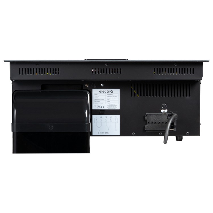 Refurbished electriQ EIQ80INDDA1 80cm 4 Zone Venting Induction Hob Black