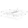 electriQ 80cm 4 Zone Venting Induction Hob