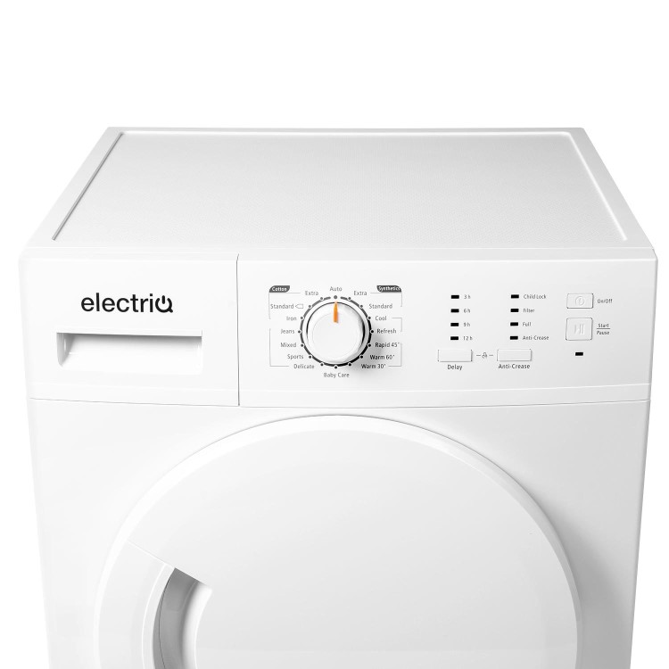 electriQ 8kg Condenser Tumble Dryer - White