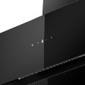 electriQ 90cm Angled Cooker Hood - Black