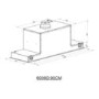 Refurbished electriQ EIQ90CANGBLL 90cm Glass Canopy Cooker Hood Black