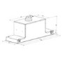 GRADE A2 - electriQ 90cm Glass Canopy Cooker Hood - Black