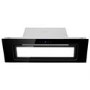 GRADE A2 - electriQ 90cm Glass Canopy Cooker Hood - Black