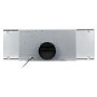 GRADE A2 - electriQ 90cm Glass Canopy Cooker Hood - Black