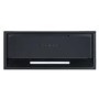 electriQ 90cm Canopy Cooker Hood with Visor - Black