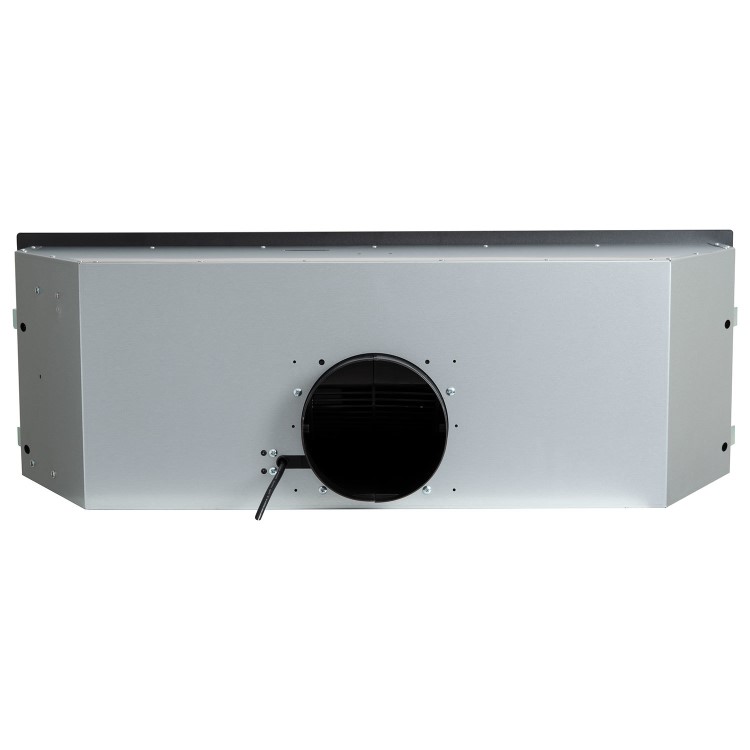 electriQ 90cm Canopy Cooker Hood with Visor - Black