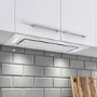 electriQ 90cm Glass Canopy Cooker Hood - White