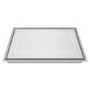 electriQ 90cm Ceiling Cooker Hood with ring light - Stainless Steel
