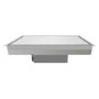 electriQ 90cm Ceiling Cooker Hood with ring light - Stainless Steel