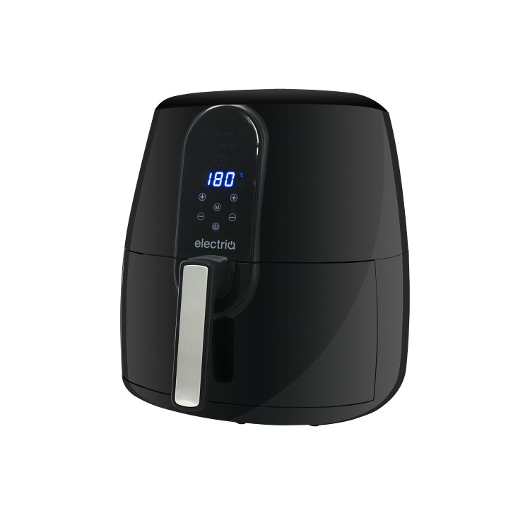 GRADE A3 - electriQ Digital Health Air Fryer XXL 5.2L 1800W with Digital Controls and Divider