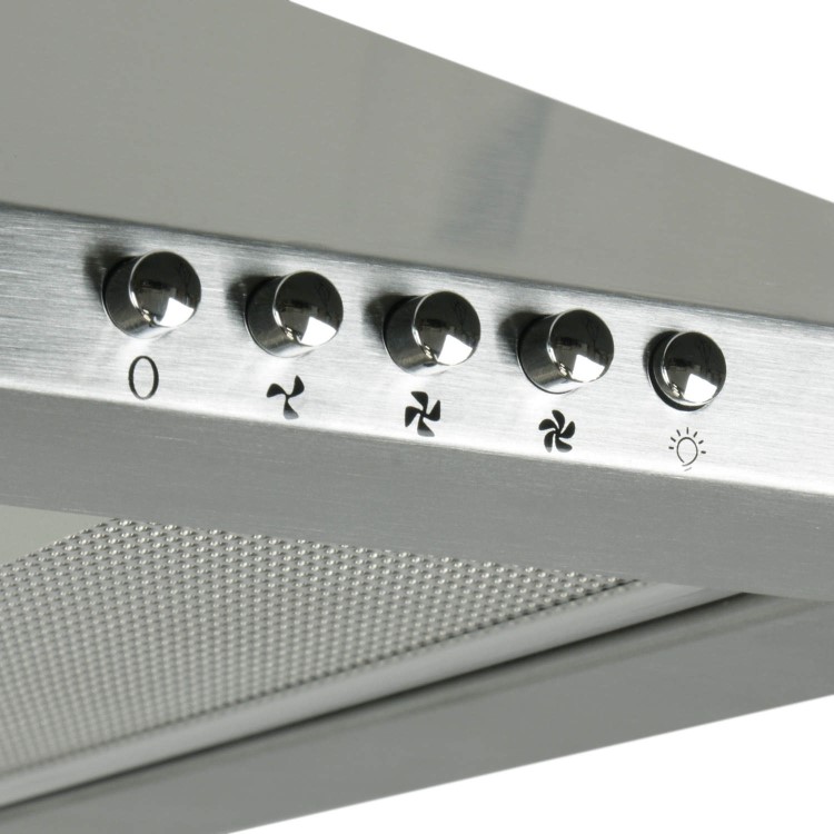 electriQ 60cm Traditional Chimney Cooker Hood in Stainless Steel