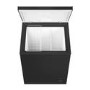 Refurbished electriQ EIQCHEST141LEDBLACK Freestanding 32 Litre Table Top Chest Freezer