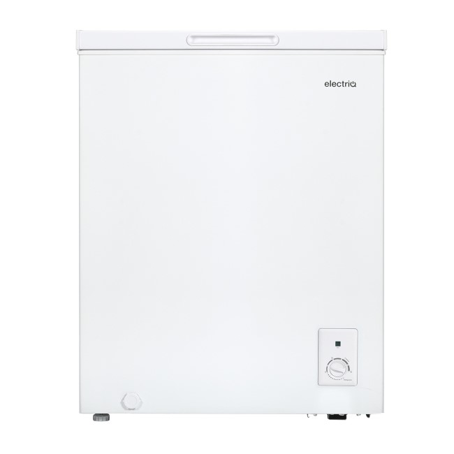 electriQ 141 Litre Chest Freezer With Outbuilding Use - White