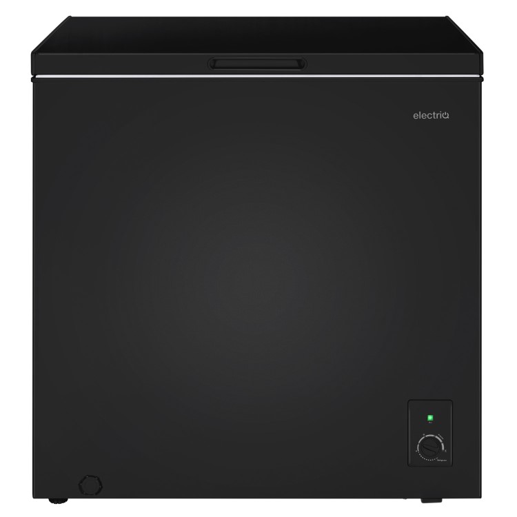electriQ 199 Litre Chest Freezer - Black