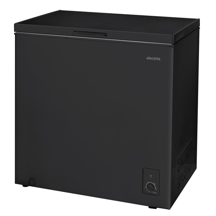 electriQ 199 Litre Chest Freezer - Black
