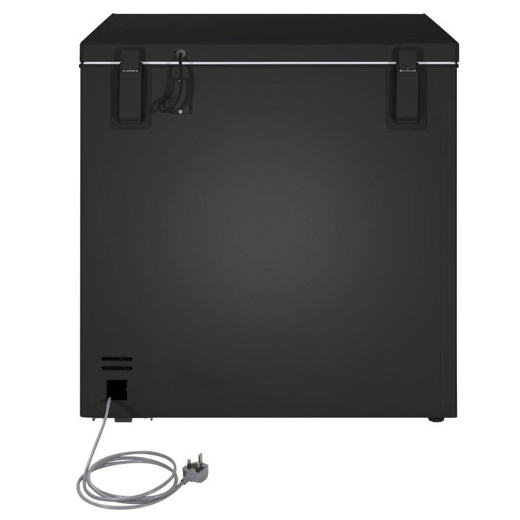 electriQ 199 Litre Chest Freezer - Black
