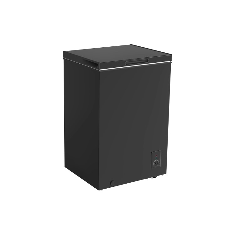 Refurbished electriQ EIQCHEST99LEDBLK 99 Litre Chest Freezer Black