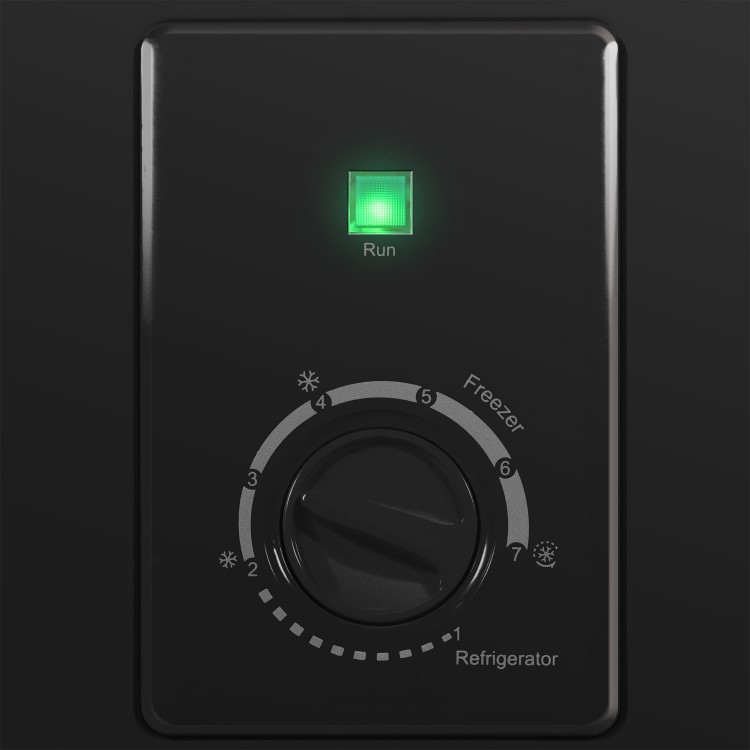 Refurbished electriQ EIQCHEST99LEDBLK 99 Litre Chest Freezer Black