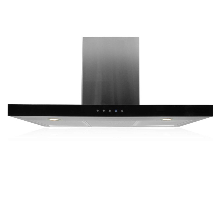 electriQ 90cm Slimline Electronic Cooker Hood Stainless Steel