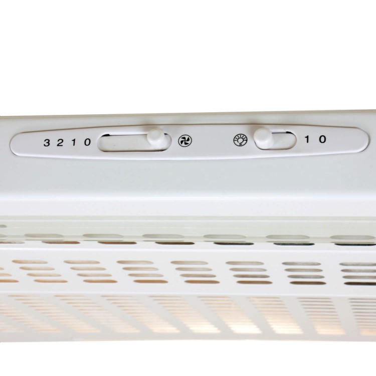 GRADE A3 - Moderate cosmetic damage - ElectriQ eIQCHVISWH60 60cm Conventional Cooker Hood White