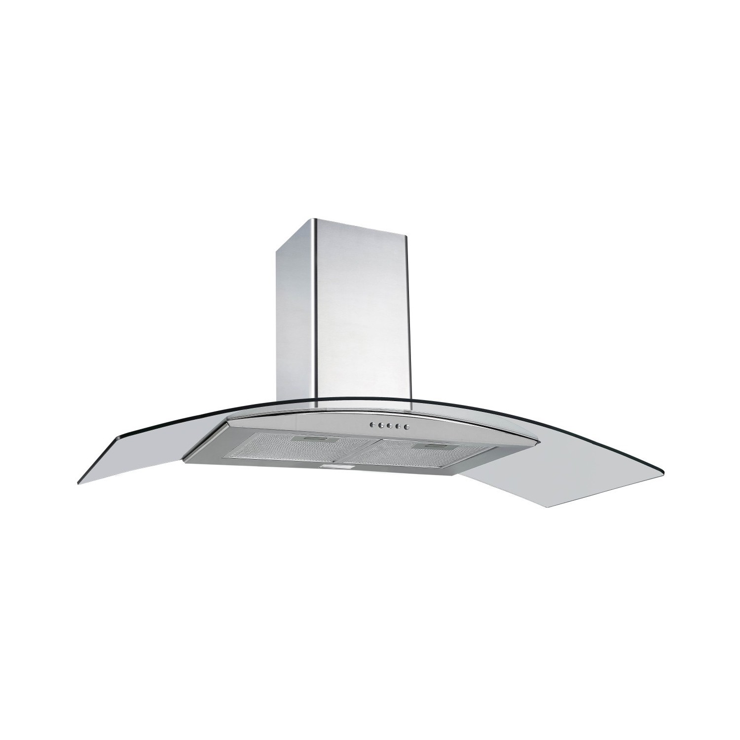 Electriq 100Cm Curved Glass Chimney Cooker Hood  EIQCURV100EN