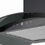electriQ 60cm Touch Control Curved Glass Cooker Hood - Black