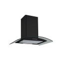EIQCURV60ENBL electriQ 60cm Curved Glass Cooker Hood - Black
