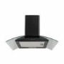 electriQ 60cm Curved Glass Cooker Hood - Black