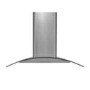 electriQ 60cm Curved Glass Chimney Hood - Stainless Steel