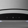 Refurbished electriQ EIQCURV60SCTOUCH 60cm Curved Glass Touch Control Chimney Cooker Hood Stainless Steel