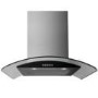GRADE A1 - electriQ 60cm Stainless Steel Curved Glass Chimney Cooker Hood  - Now with 5 Years warranty
