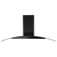 electriQ 90cm Touch Control Curved Glass Cooker Hood - Black