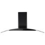 electriQ 90cm Touch Control Curved Glass Cooker Hood - Black