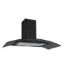 electriQ 90cm Touch Control Curved Glass Cooker Hood - Black