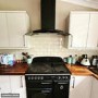 electriQ 90cm Curved Glass Push Button Chimney Cooker Hood - Black