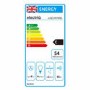 electriQ 90cm Curved Glass Push Button Chimney Cooker Hood - Black