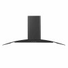 electriQ 90cm Curved Glass Cooker Hood - Black