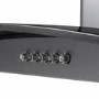 electriQ 90cm Curved Glass Cooker Hood - Black