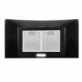 electriQ 90cm Curved Glass Cooker Hood - Black