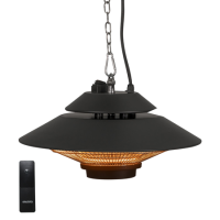 electriQ Hanging Electric Patio Heater with Remote 1500w electriQ Hanging Electric Patio Heater with Remote 1500w