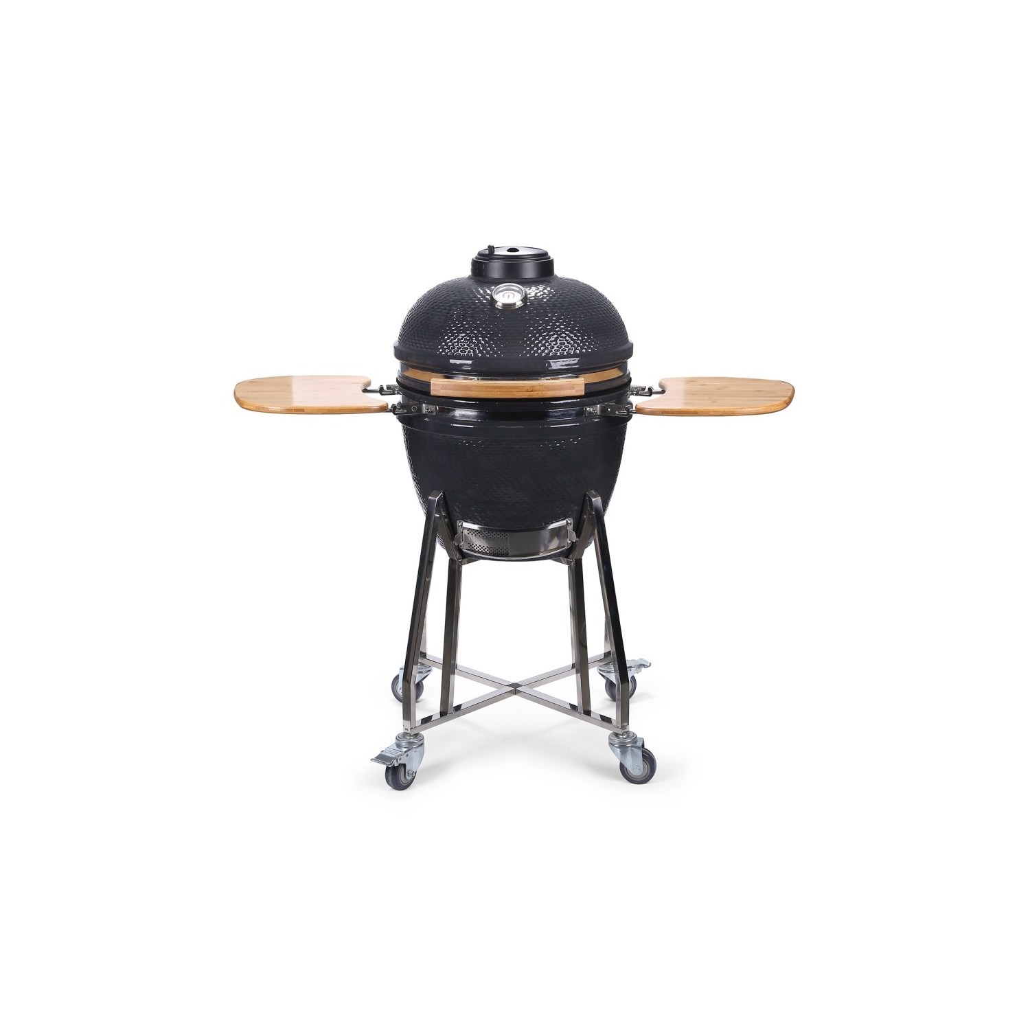 Boss Grill The Egg - 18 Inch Ceramic Kamado Style Charcoal Egg BBQ Grill - Grey