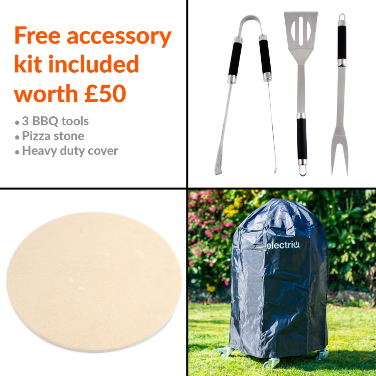 Refurbished Boss Grill The Egg - 18 Inch Ceramic Kamado Style Charcoal Egg BBQ Grill