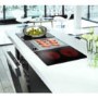 GRADE A1 - electriQ 30cm Domino Touch Control Two Zone Ceramic Hob in Black - Plug in and go!