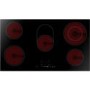 GRADE A1 - ElectriQ 90cm 5 zone Ceramic Bevelled Edge Schott Glass Hob