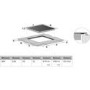 GRADE A1 - ElectriQ 90cm 5 zone Ceramic Bevelled Edge Schott Glass Hob