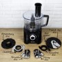 electriQ 6-in-1 700W Multifunctional Compact Food Processor - Stainless Steel & Black