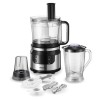 GRADE A1 - electriQ 7-in-1 800W Multifunctional Touch Control Food Processor - Stainless Steel &amp; Black - EIQFPPREM