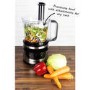 GRADE A1 - ElectriQ Touch Control Multifunctional Food Processor in Stainless Steel and Black - EIQFPPREM